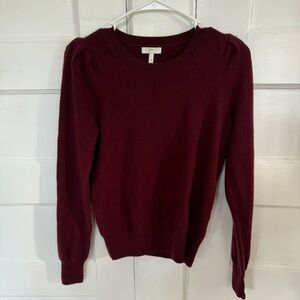 Joie Wool and Cashmere Sweater with Puff Sleeves